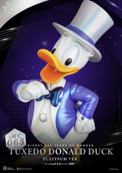 SMOKING DONALD PLATINUM-VERSION – DISNEY MASTERCRAFT