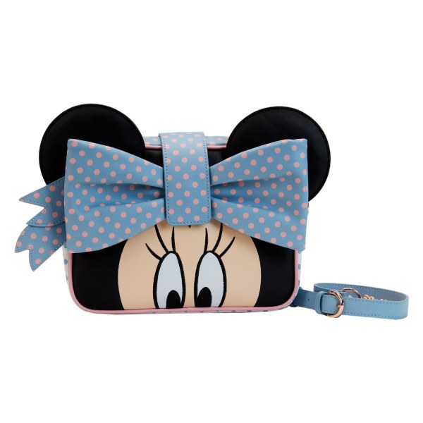 Umhängetasche „Minnie“ in Pastellfarben mit Blockfarben und Punkten – DISNEY LOUNGEFLY