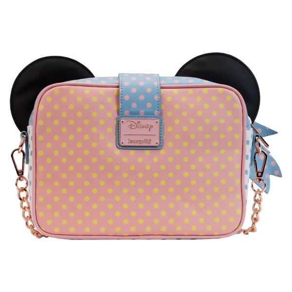 Umhängetasche „Minnie“ in Pastellfarben mit Blockfarben und Punkten – DISNEY LOUNGEFLY