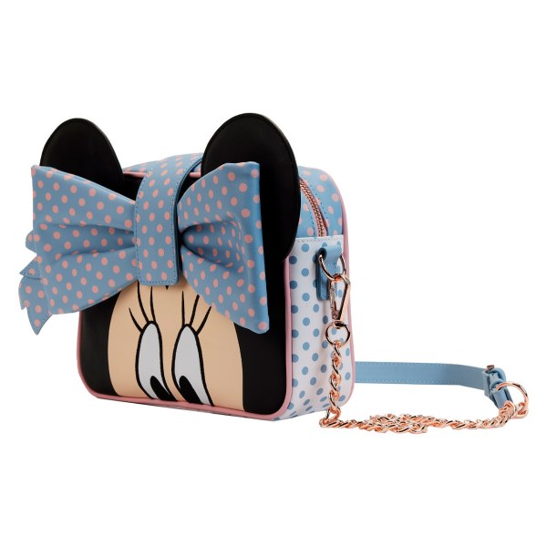 Umhängetasche „Minnie“ in Pastellfarben mit Blockfarben und Punkten – DISNEY LOUNGEFLY