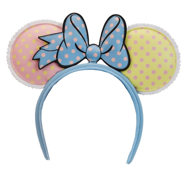 MINNIE STIRNBAND MIT PASTELLFARBBLÖCKEN UND PUNKTEN – DISNEY LOUNGEFLY