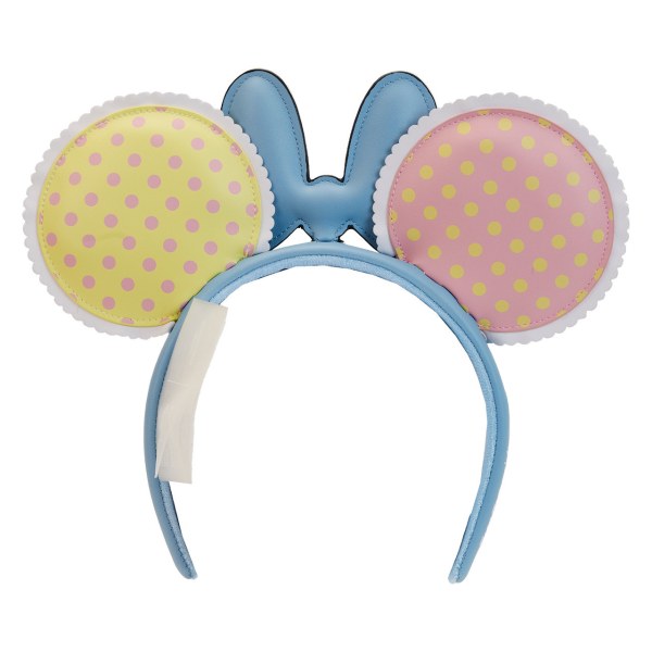 MINNIE STIRNBAND MIT PASTELLFARBBLÖCKEN UND PUNKTEN – DISNEY LOUNGEFLY