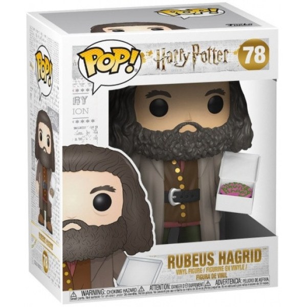 Harry Potter Super Sized POP! 78 Movies Vinyl Figur Hagrid mit Kuchen 14 cm
