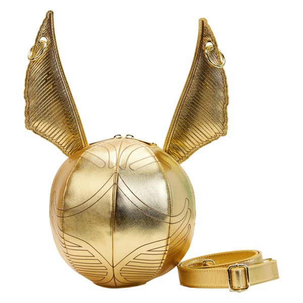 GOLDENE SCHNAPP-SCHULTERTASCHE – HARRY POTTER LOUNGEFLY