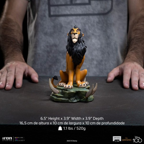 Statuette „Der König der Löwen“ im Maßstab 1:10, Narbe, normal, 16 cm