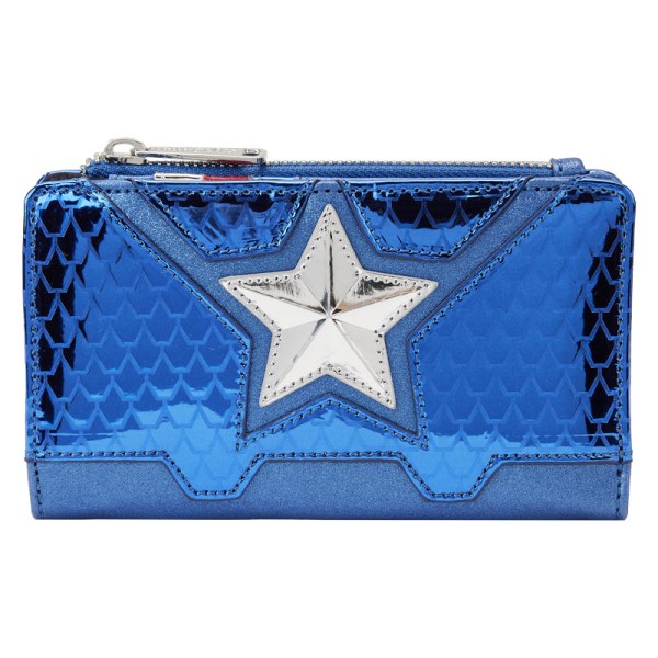 CAPTAIN AMERICA METALLIC COSPLAY BRIEFTASCHE – MARVEL LOUNGEFLY