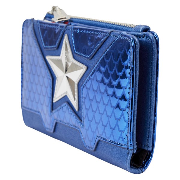 CAPTAIN AMERICA METALLIC COSPLAY BRIEFTASCHE – MARVEL LOUNGEFLY