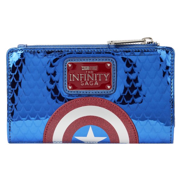 CAPTAIN AMERICA METALLIC COSPLAY BRIEFTASCHE – MARVEL LOUNGEFLY