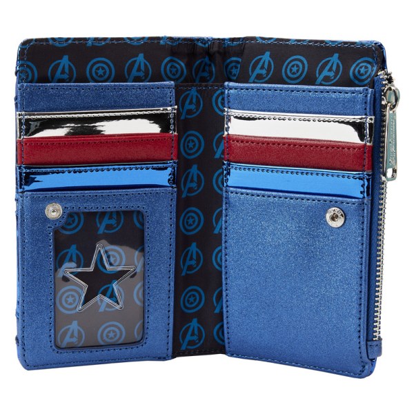 CAPTAIN AMERICA METALLIC COSPLAY BRIEFTASCHE – MARVEL LOUNGEFLY