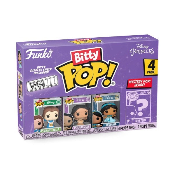 4er-Pack Funko Bitty Pop! – Disney-Prinzessinnen