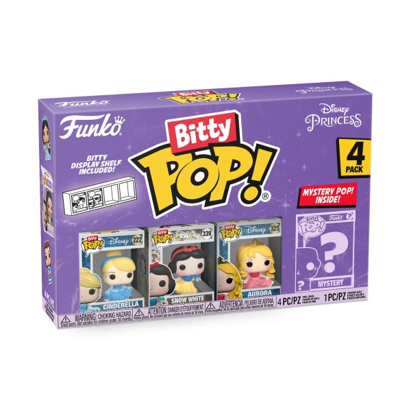 4er-Pack Funko Bitty Pop! – Disney-Prinzessinnen