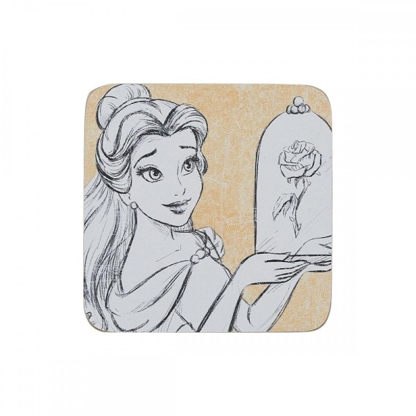 Set mit 4 Belle-Untersetzern – Die Schöne und das Biest – DISNEY ENCHANTING