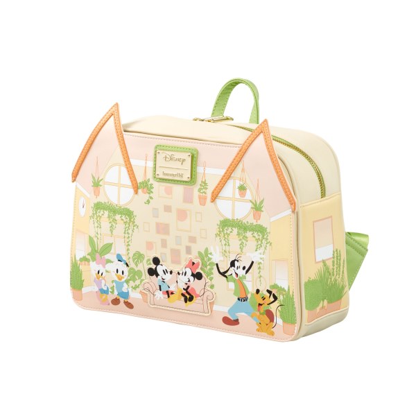 MINI-RUCKSACK MICKEY & HIS FRIENDS HOUSE VEGETAL – DISNEY LOUNGEFLY