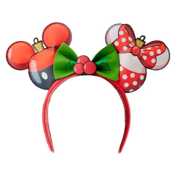 MICKEY MINNIE WEIHNACHTSVERZIERUNGS-STIRNBAND – DISNEY LOUNGEFLY