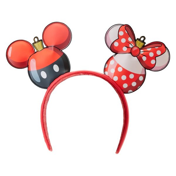 MICKEY MINNIE WEIHNACHTSVERZIERUNGS-STIRNBAND – DISNEY LOUNGEFLY