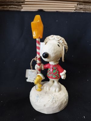 SNOOPY MIT LEUCHTENDEM STERNENSTAB - PEANUTS